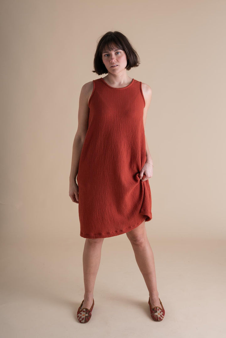 Tank Dress in Mulberry