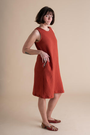 Tank Dress in Mulberry