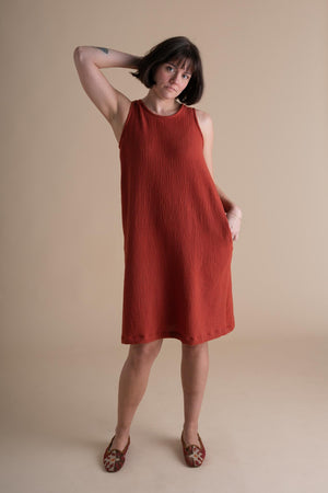 Tank Dress in Mulberry