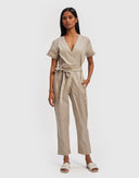 Evening Chai Jumpsuit in Ecru