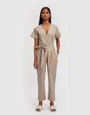 Evening Chai Jumpsuit in Ecru