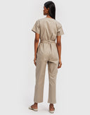 Evening Chai Jumpsuit in Ecru