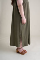 Cairo Dress in Moss
