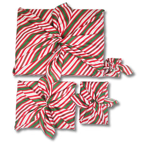 Scandi Julrander (4 Furoshiki Gift Wraps)