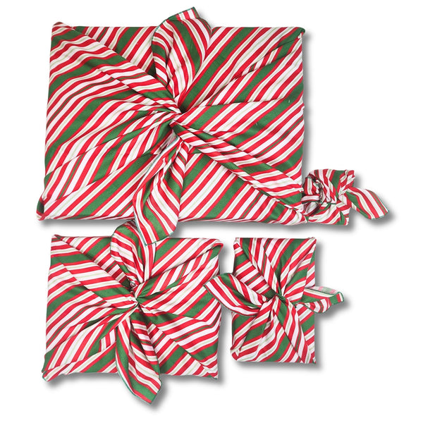 Scandi Julrander (4 Furoshiki Gift Wraps)