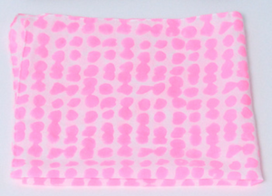 Scarf - Messy Dot Square Neon Pink