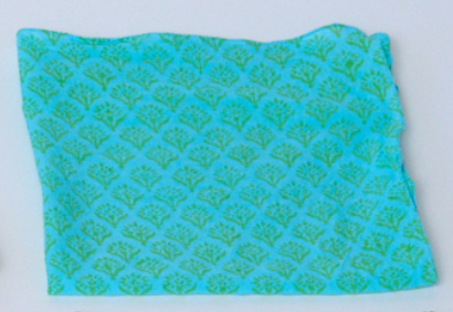 Bandana Scarf - Sunflower Overdye Glacier Blue Square