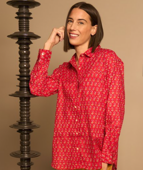 Good Boyfriend Shirt - Emory Floral Clay