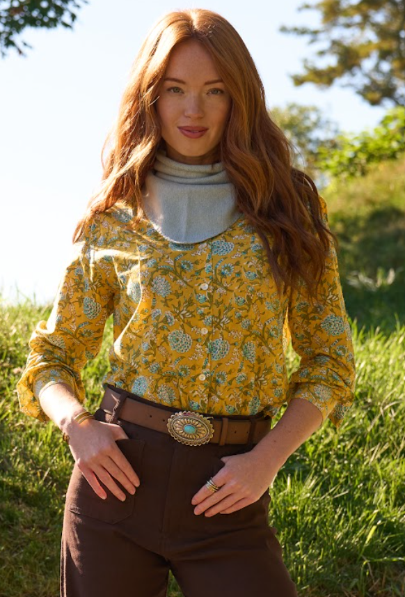 Good Boyfriend Shirt - Devon Floral Sunshine