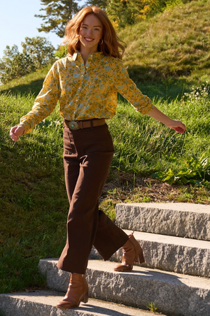 Good Boyfriend Shirt - Devon Floral Sunshine