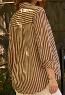 Good Boyfriend Shirt - Tuscan Stripe Chocolate