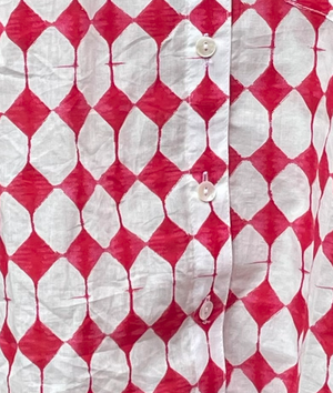 Good Boyfriend Shirt - Shibori Diamonds Rose