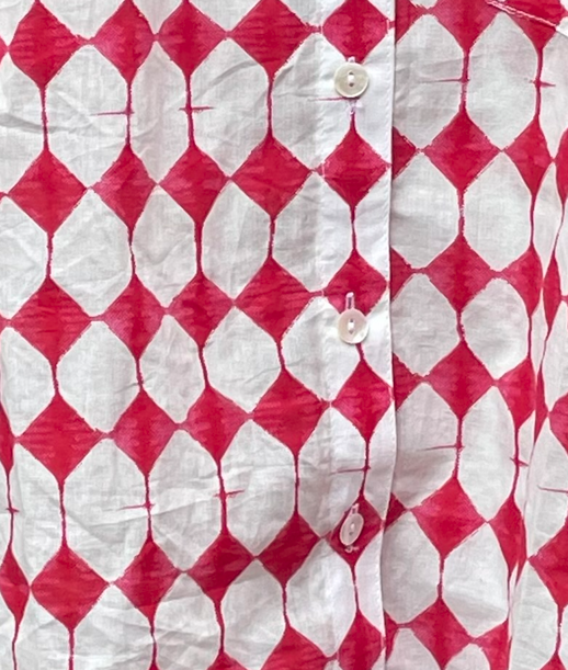 Good Boyfriend Shirt - Shibori Diamonds Rose