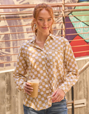 Good Boyfriend Shirt - Checkerboard Baked Clay