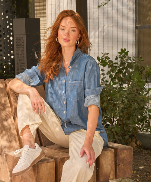 Good Boyfriend Shirt - Chambray