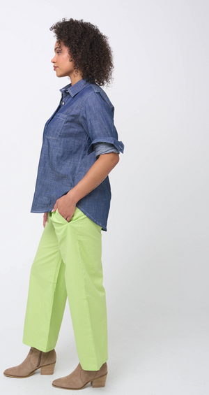 Good Boyfriend Shirt - Chambray Dark Denim Wash