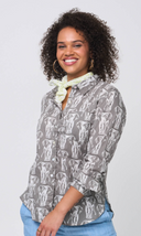 Good Boyfriend Shirt - Elephants Dove Grey