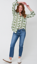 Good Boyfriend Shirt - Chatsworth Trellis Green