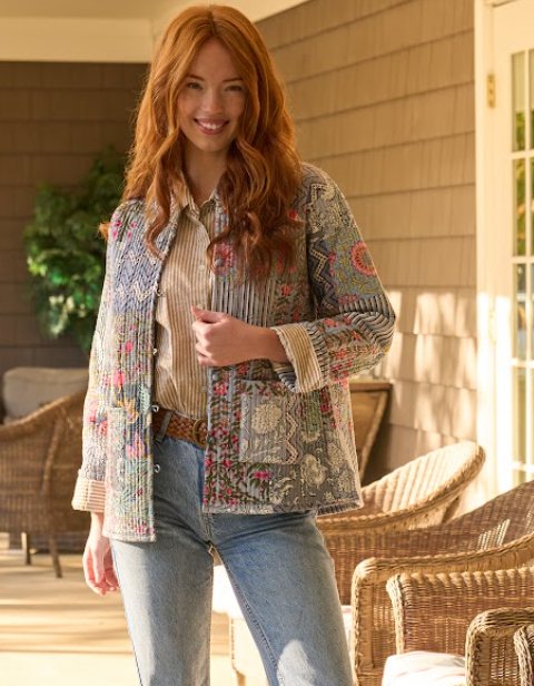 Sag Harbor Reversible Patchwork Jacket