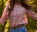 Good Boyfriend Shirt - Devon Floral Dahlia