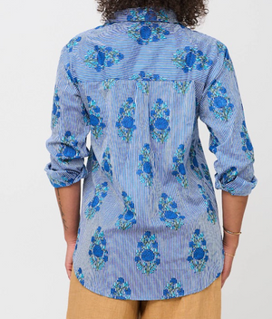 Good Boyfriend Shirt - Avalon Floral Coastal Blue