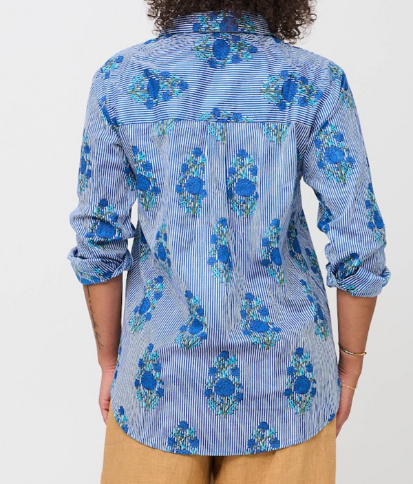Good Boyfriend Shirt - Avalon Floral Coastal Blue