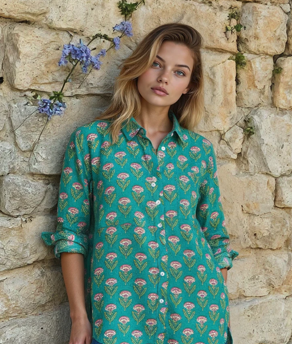 Good Boyfriend Shirt - Carolina Tulip Teal