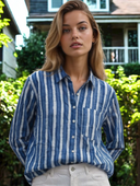 Good Boyfriend Shirt - Indigo Stripes