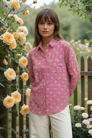 Good Boyfriend Shirt - Carolina Tulip Petal Pink