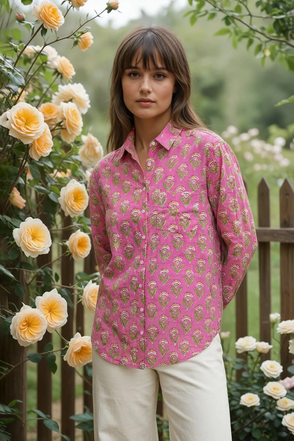 Good Boyfriend Shirt - Carolina Tulip Petal Pink