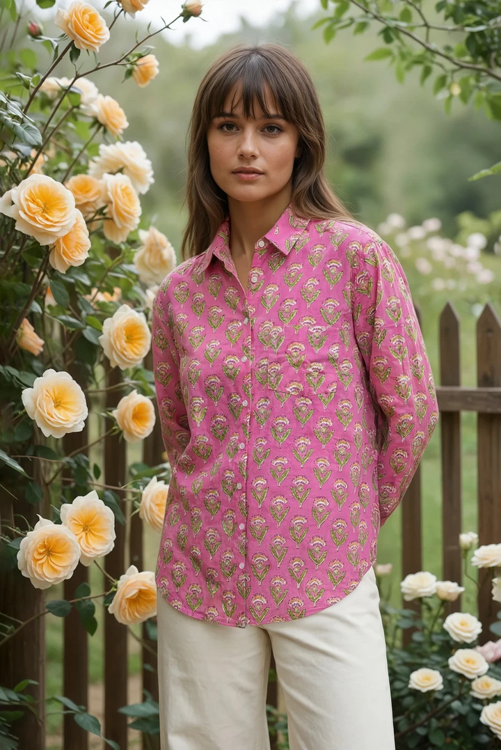 Good Boyfriend Shirt - Carolina Tulip Petal Pink