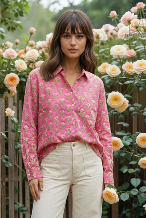 Good Boyfriend Shirt - Carolina Tulip Petal Pink