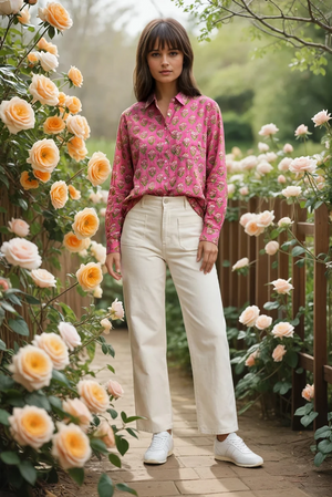 Good Boyfriend Shirt - Carolina Tulip Petal Pink