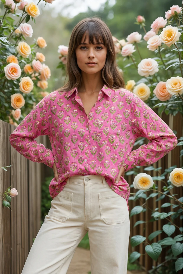 Good Boyfriend Shirt - Carolina Tulip Petal Pink