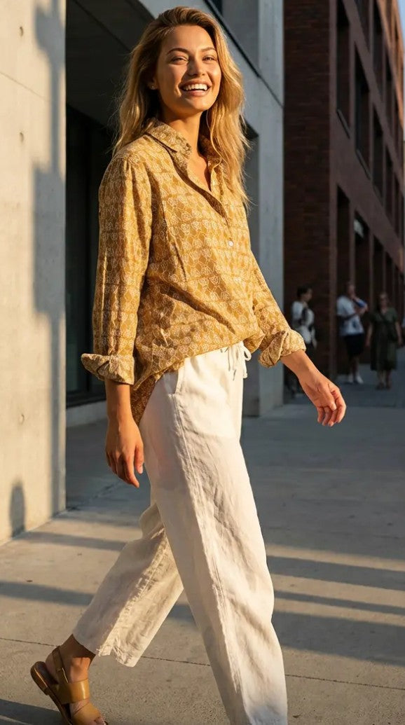 Shore Pant - Natural Twill