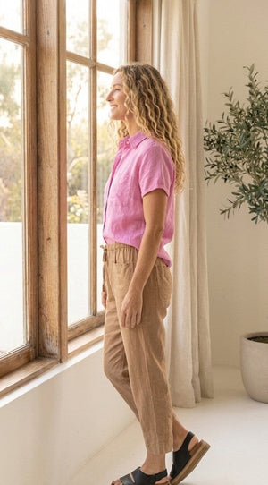 Marina Pant - Linen Mocha