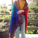 Rainbow Ombré Throw