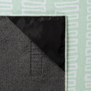 Blanket Towel: Switchback Seafoam Green