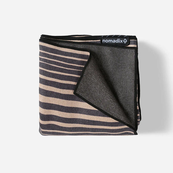 Original Towel: Heritage Stripe Black and Tan