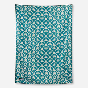 Blanket Towel: Palms Resort Teal Ocean