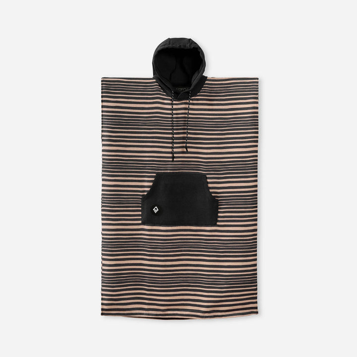 Changing Poncho: Heritage Stripe Black and Tan