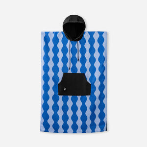 Changing Poncho: Slack Tide Coastal Blue
