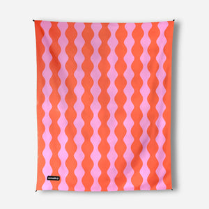 Festival Blanket: Big Slack Trail Red Pink