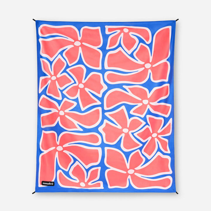 Festival Blanket: Wild Flowers Stellar Blue Red