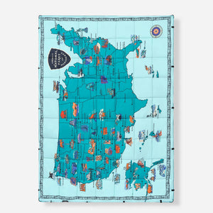 Graphene Puffer Blanket: National Parks and Monuments Map