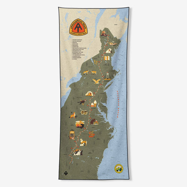 Original Towel: Appalachian Trail Map x AMC