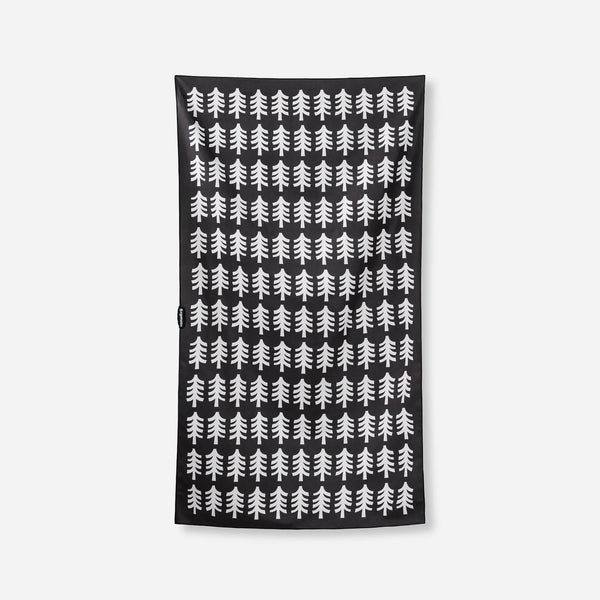 Ultralight Towel: Fresh Pines Black and Tan