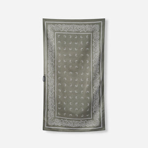 Ultralight Towel: Paisley Forest Green