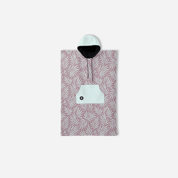 Kids Changing Poncho: Heritage Palm Warm Blue Earth