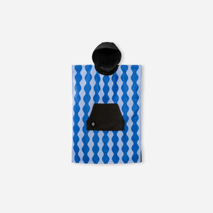 Kids Changing Poncho: Slack Tide Coastal Blue